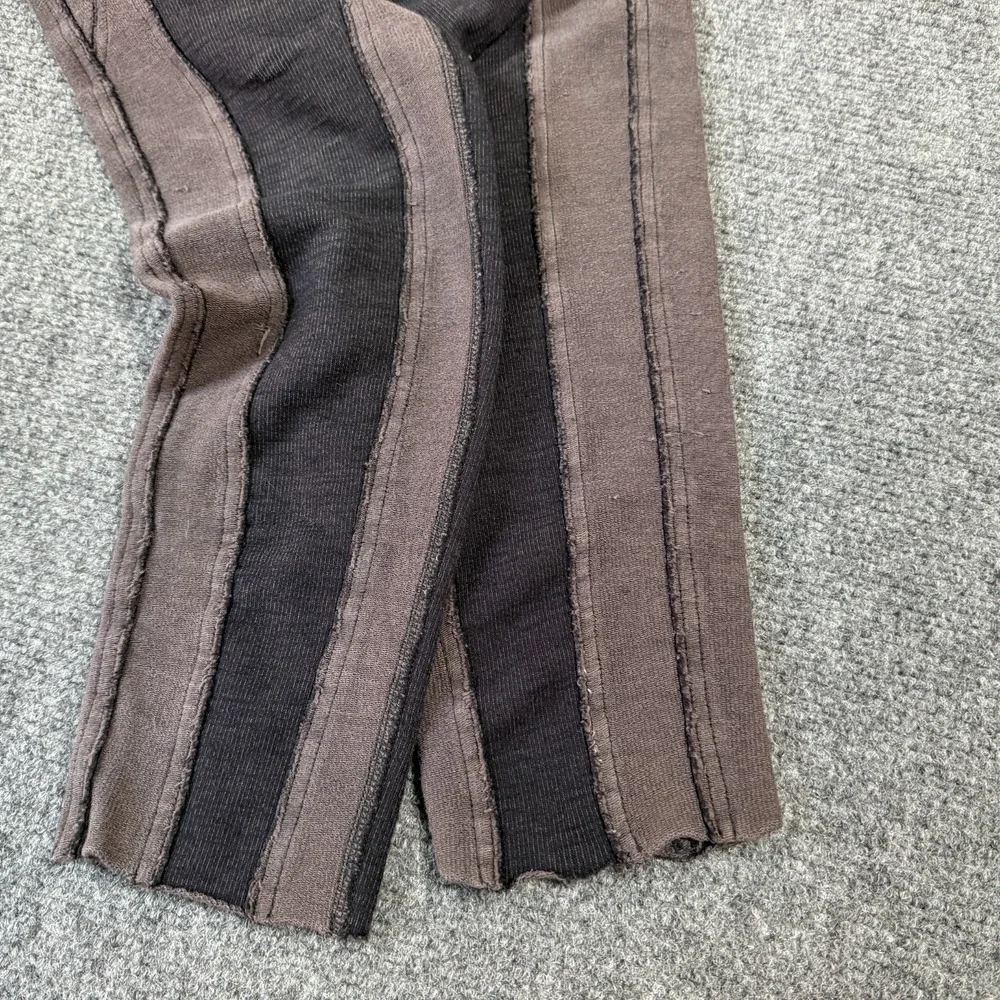 Free People Movement Pants Women Small Two Toned Ankle Pants Comfy Soft Brown